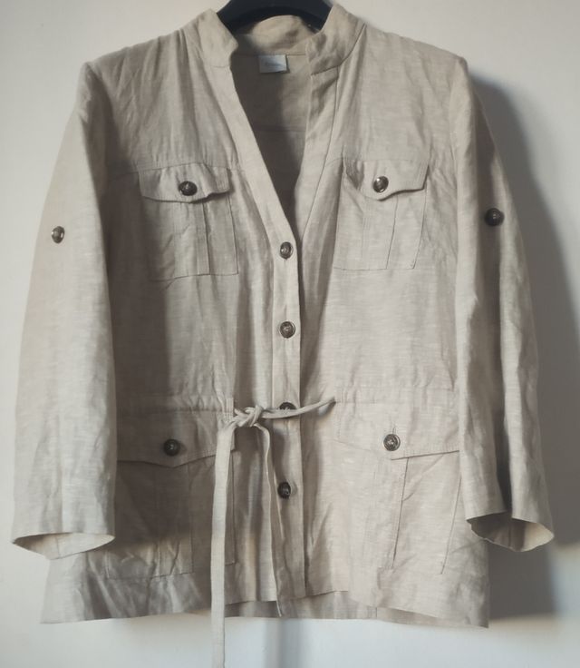 Camaieu ladies linen jacket size XL