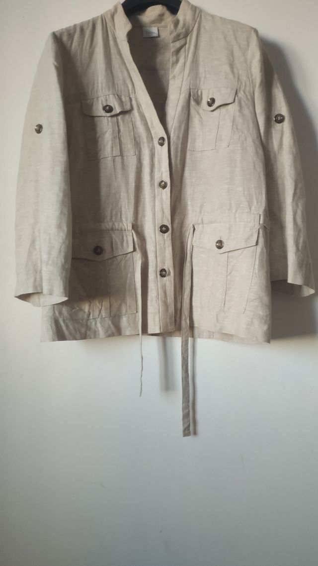 Camaieu ladies linen jacket size XL