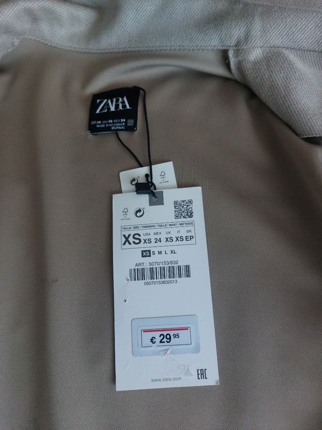 Abrigo ligero de Zara