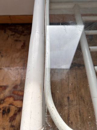 mesa y estanteria bambu