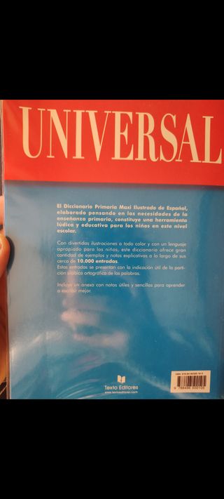 Libro Maxi Diccionario Ilustrado Español. Primaria