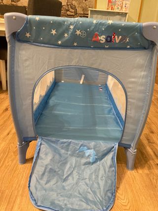 cuna de viaje con gatera