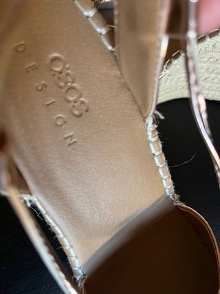 zapatillas piel y esparto