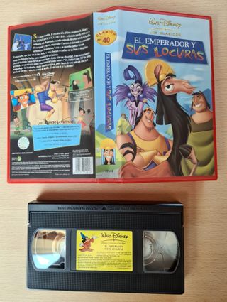 EL EMPERADOR Y SUS LOCURAS -  Disney VHS original