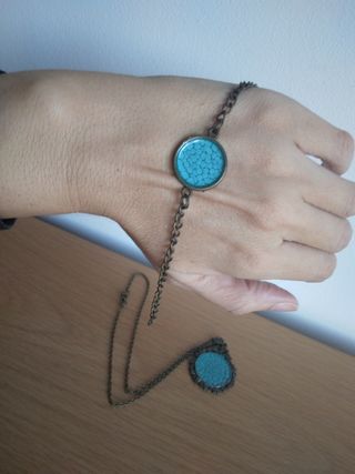 Conjunto de collar y pulsera 💙 