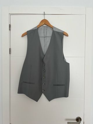Traje Chaqué completo Negro y gris