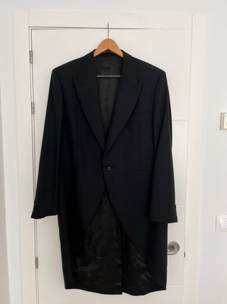 Traje Chaqué completo Negro y gris