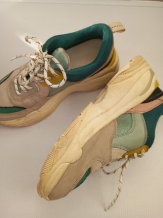 BAMBAS PLATAFORMA STRADIVARIUS N.36 *COMO NUEVAS*