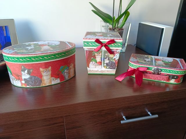 3cajitas regalo navidad nuevas! 