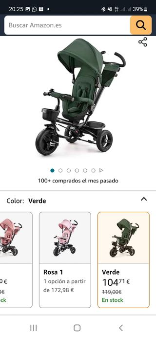 Kinderkraft AVEO, triciclo evolutivo, hasta 25kg.