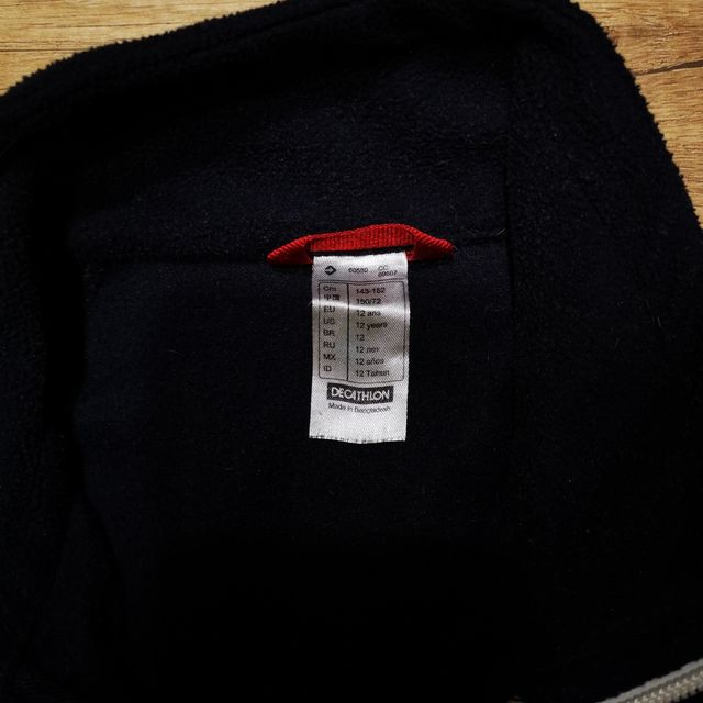 Maglia in pile Tribord full zip 12y