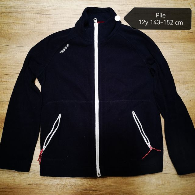 Maglia in pile Tribord full zip 12y