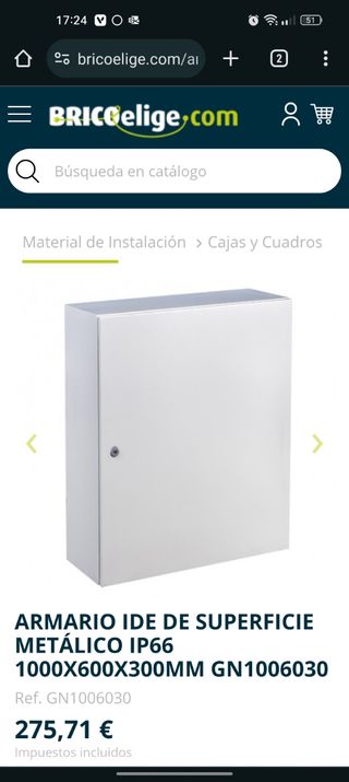 Armario eléctrico IDE 1000*600*300