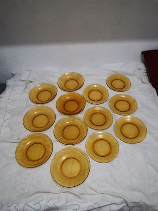 Vereco 7 platos  caramelo hondos