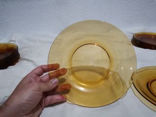 Vereco 7 platos  caramelo hondos
