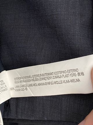 Traje Zara 100% lana