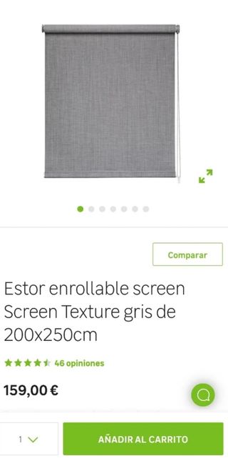 Estor enrollable color gris
