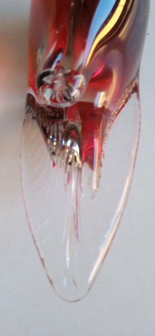 Figura de cisne en cristal de Murano, con sello.