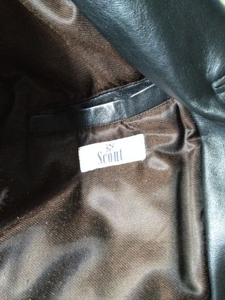 Cappotto Vera Pelle SCOUT - Nero size 50/52 L/XL