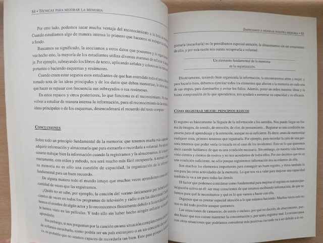TÉCNICAS PARA MEJORAR LA MEMORIA. S. PAZ ENRÍQUEZ.