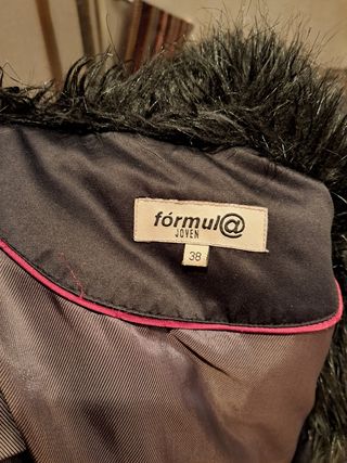 Cazadora formula joven con pelo cuello talla 38 M
