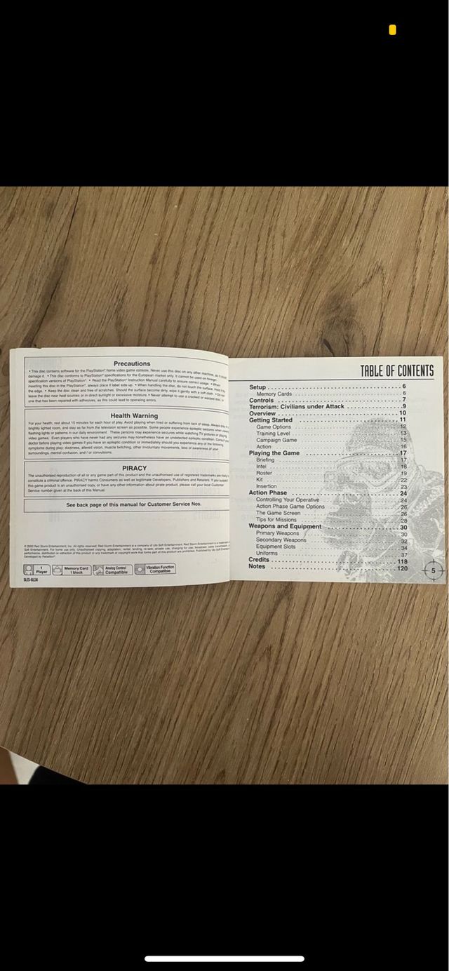 PS1 tom claney’s rainbow ISTRUZIONi