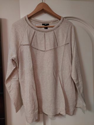 Jersey beige algodón 100%