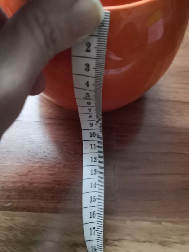 vaso rotondo arancione