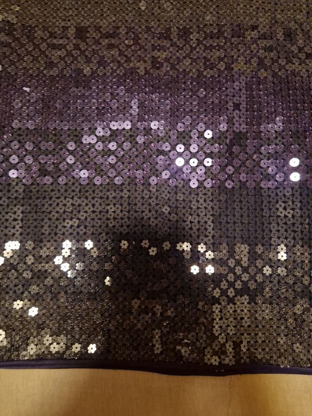 Falda negra lentejuelas