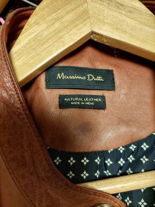 Cazadora piel Massimo Dutti