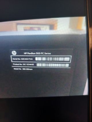 Ordenador sobremesa HP pavilion