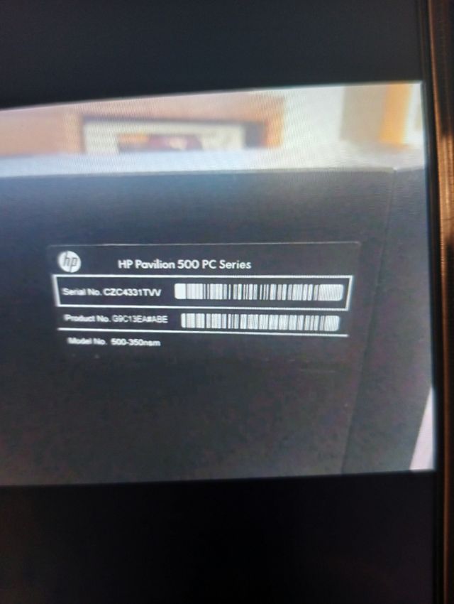 Ordenador sobremesa HP pavilion