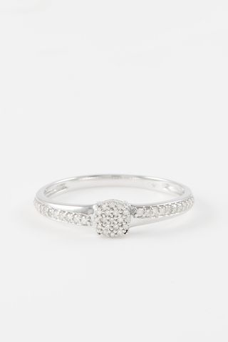 ANILLO ORO BLANCO Y DIAMANTES