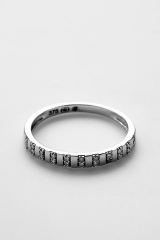 ANILLO ORO BLANCO Y DIAMANTES