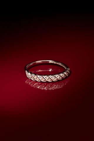 ANILLO ORO BLANCO Y DIAMANTES