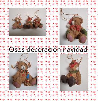 3 OSOS DECORACIÓN NAVIDAD