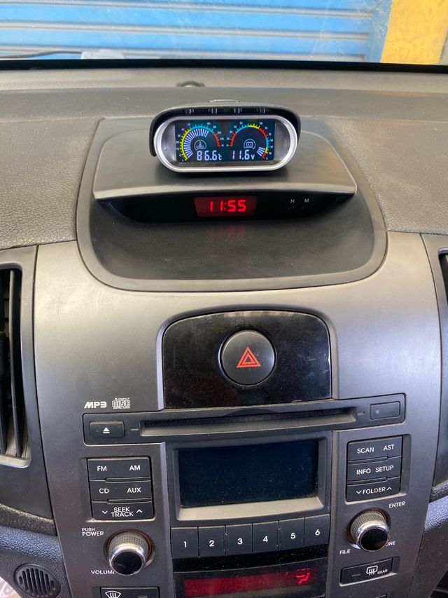 Medidor de temperatura del agua para coche, 2 en 1