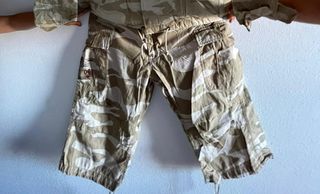 pantalon corto vintage marron xl