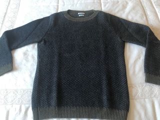 Benetton jersey jacquard caqui talla XS