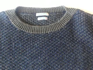 Benetton jersey jacquard caqui talla XS