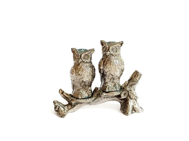 Salero y pimentero búhos