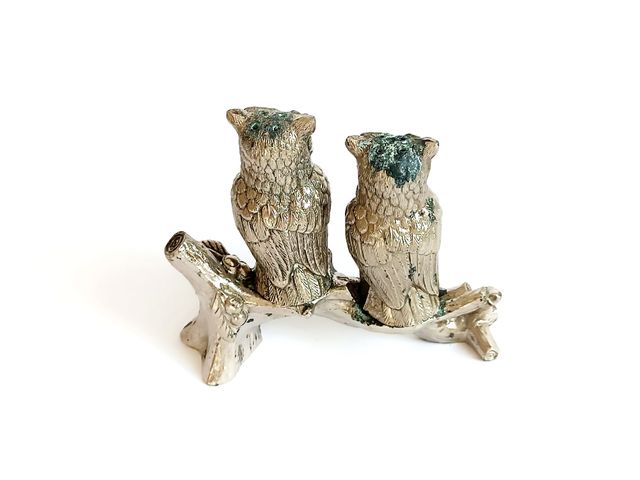 Salero y pimentero búhos