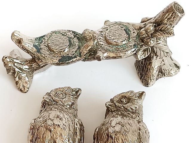 Salero y pimentero búhos