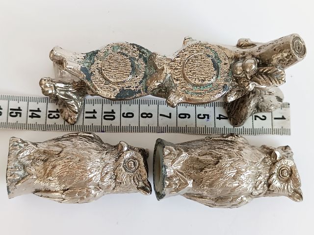 Salero y pimentero búhos