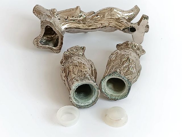 Salero y pimentero búhos
