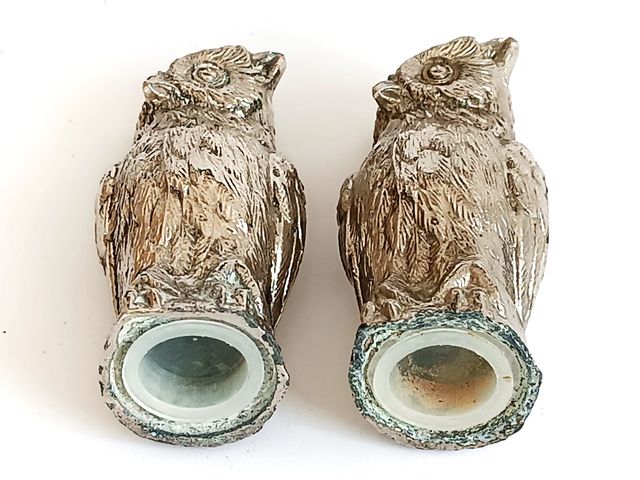 Salero y pimentero búhos
