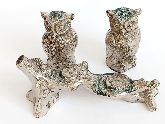 Salero y pimentero búhos