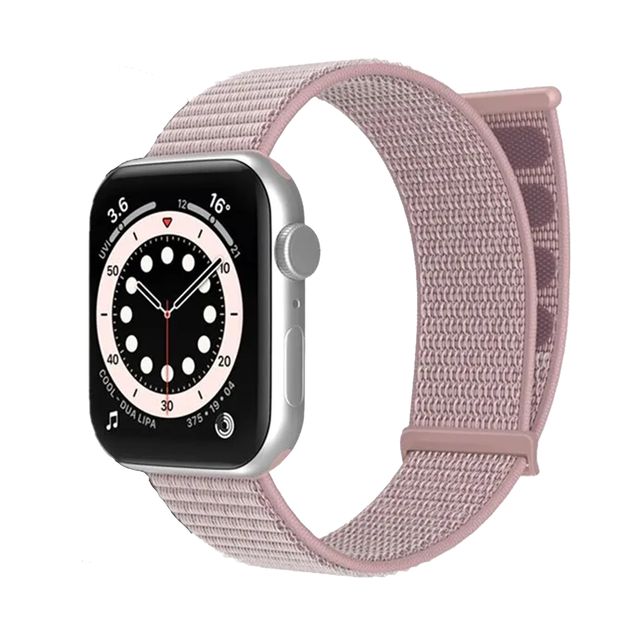 Correa apple watch nylon rosa