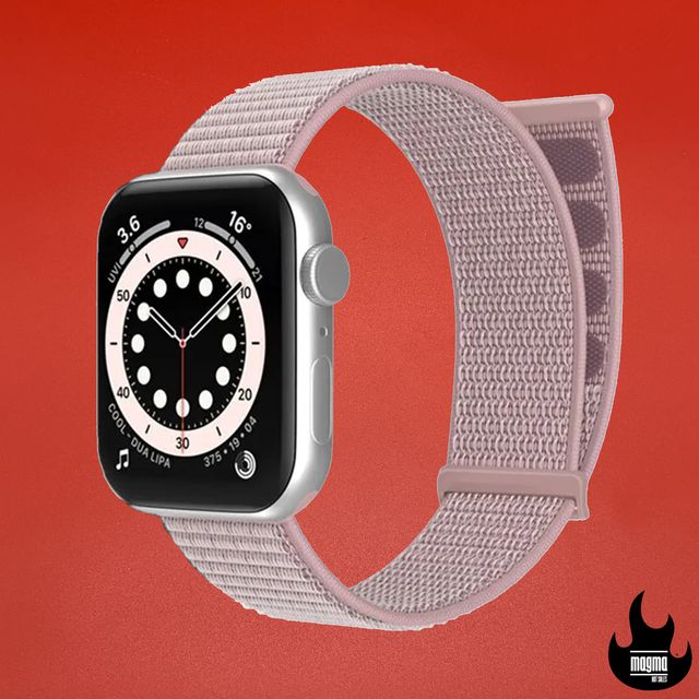 Correa apple watch nylon rosa