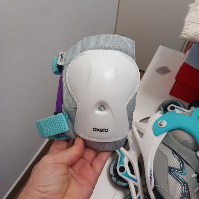 Patines en linea oxelo 32-35. Casco y Protectores